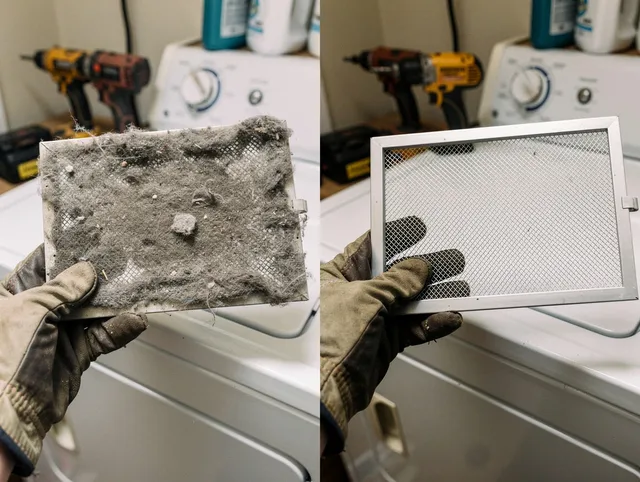 Professional lint trap cleaning by Georgetown Dryer Vent Cleaning in Georgetown